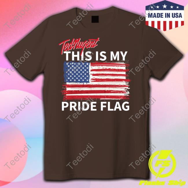 Official Real America's Voice Ted Nugent This Is My Pride Flag Hoodie ...